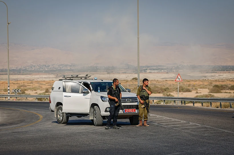 זירת הפיגוע במעבר אלנבי