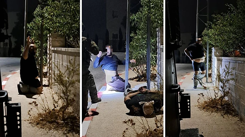 מעצר המחבלים החשודים בניסיון שיגור רקטה בשטחים ע"י כוחות הימ"מ