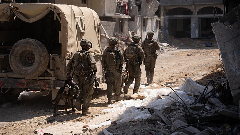 כוחות אוגדה 162 בעיר עזה