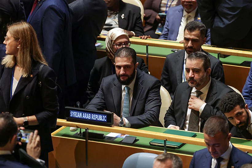 נשיא סוריה אחמד א-שרע בעצרת האו"ם