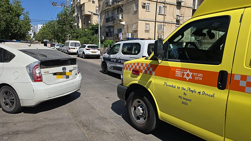 זירת התאונה בבני ברק