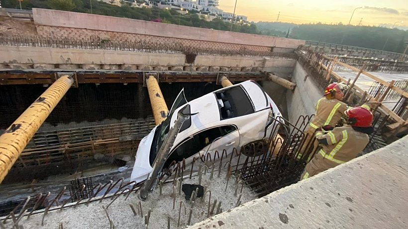 זירת התאונה בסמוך לשפרעם