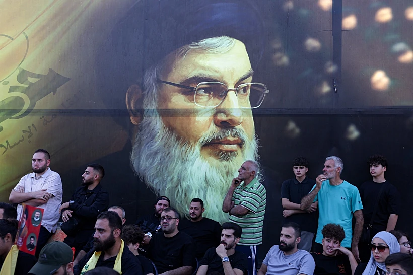 עצרת בלבנון במלאת שנה למותו של נסראללה