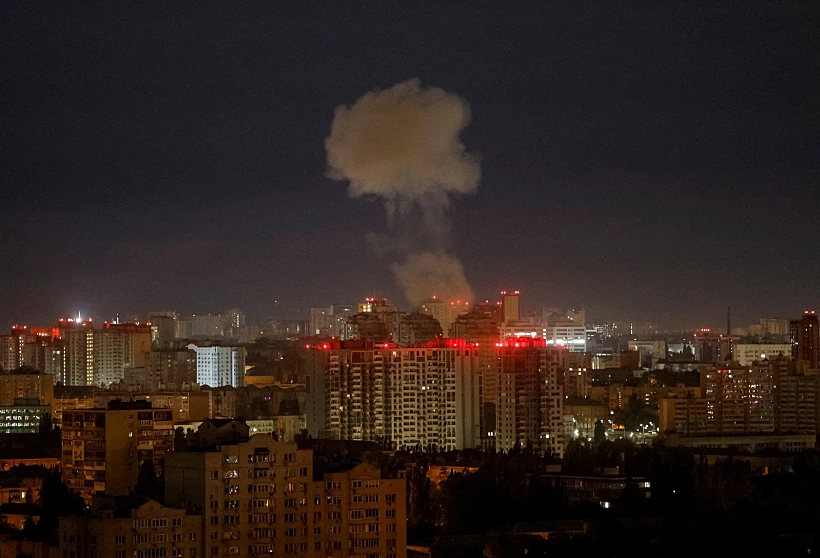 תקיפת כטב"ם רוסי בקייב שבאוקראינה