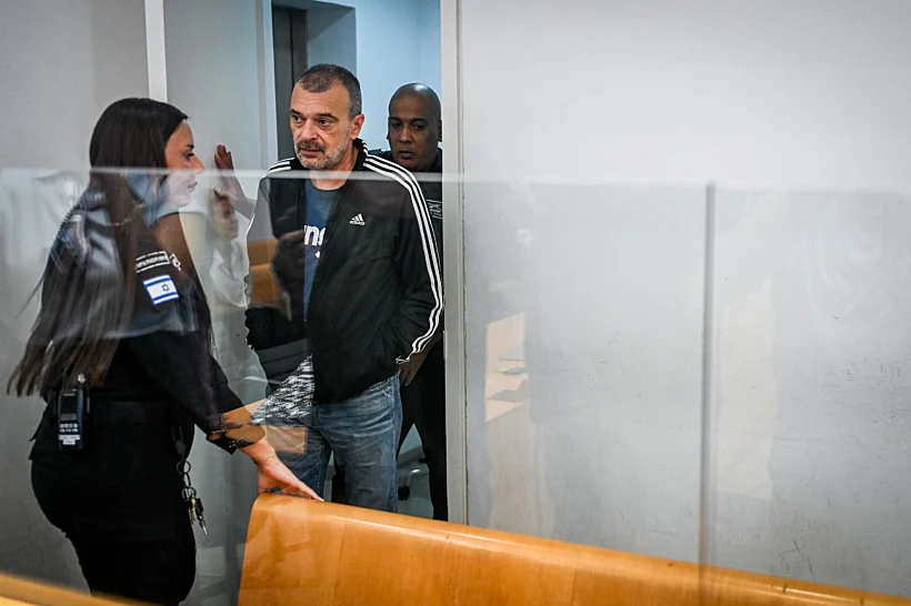 אדוארד קצורה בדיון בבית המשפט המחוזי בחיפה