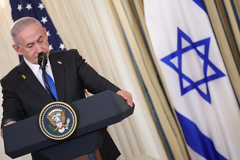 מסיבת העיתונאים טראמפ-נתניהו בבית הלבן