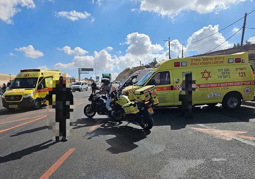 זירת הפיגוע בכביש המנהרות