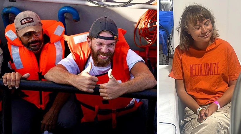 משתתפי המשט לעזה אחרי ההשתלטות על הספינות