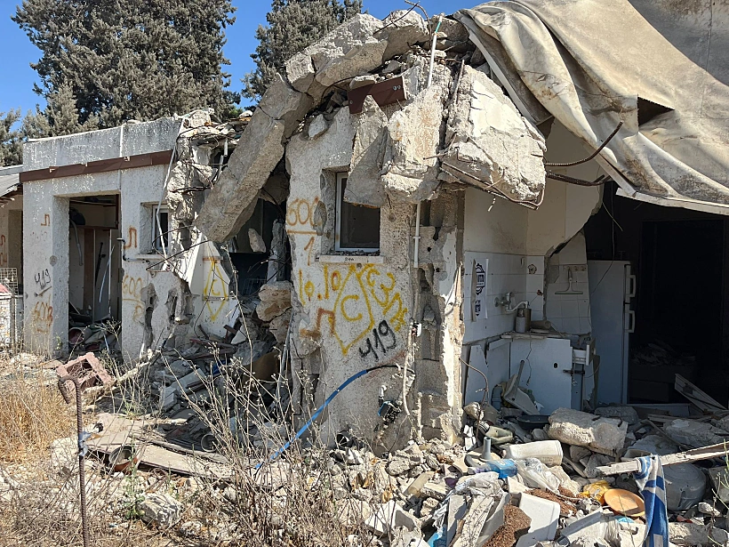 בית שנהרס בשבעה באוקטובר בכפר עזה