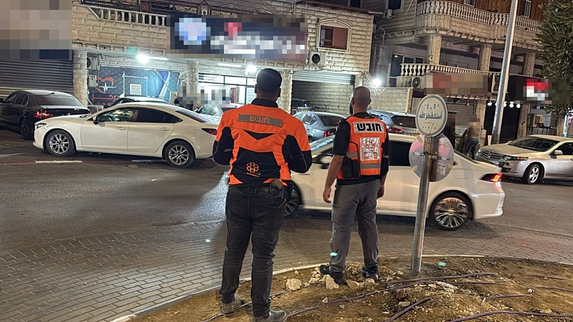 זירת הירי הערב ברהט