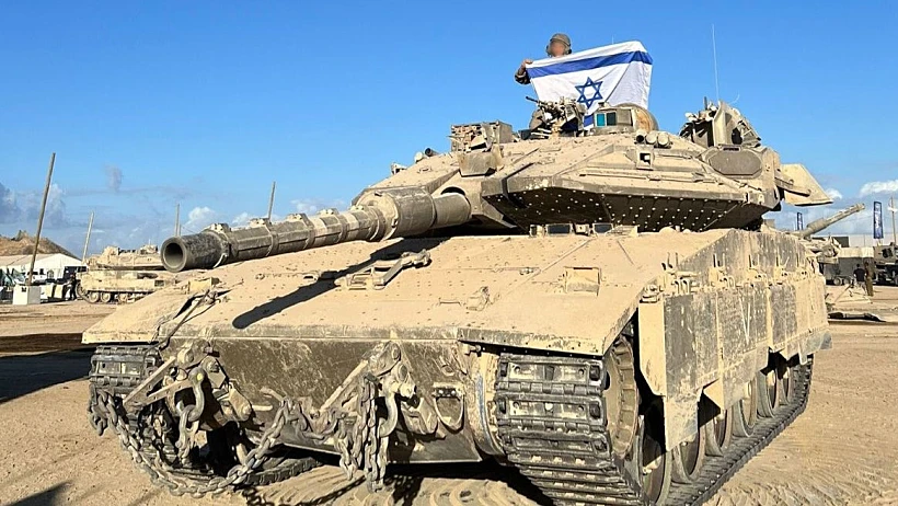 כוחות חטיבה 7 של השריון ביציאה מעזה