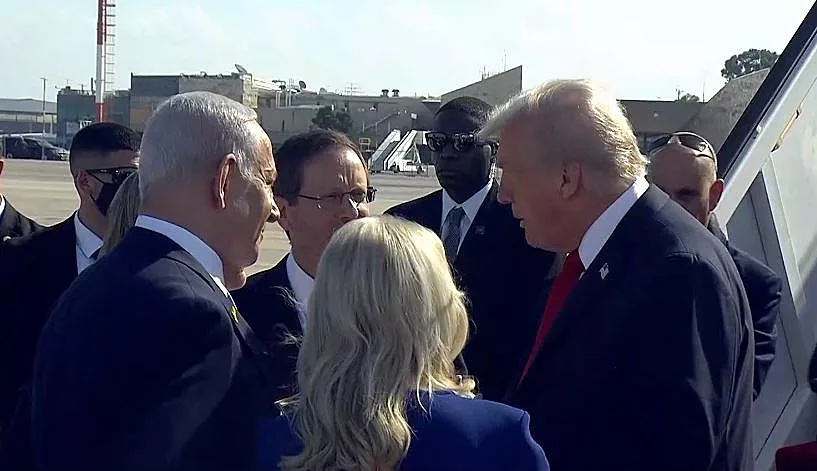 טראמפ ונתניהו בישראל