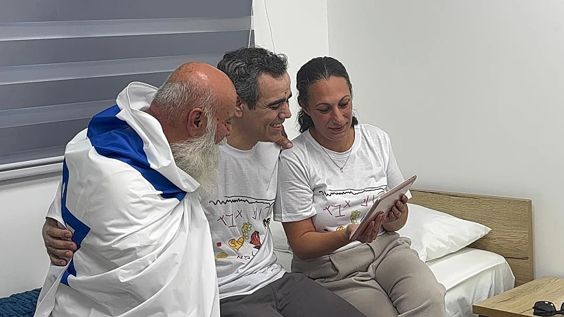 עמרי מירן במפגש ראשון עם אביו דני ואשתו לישי