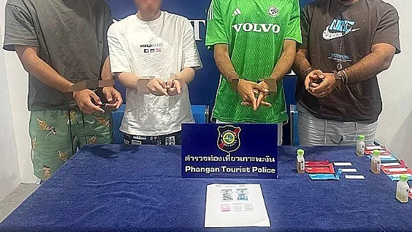 ארבעת הישראלים שנעצרו בתאילנד