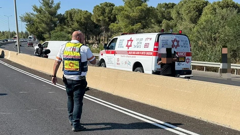 זירת הירי בכביש 443