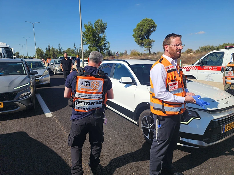 זירת הירי בכביש 443