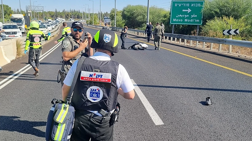 זירת הירי בכביש 443