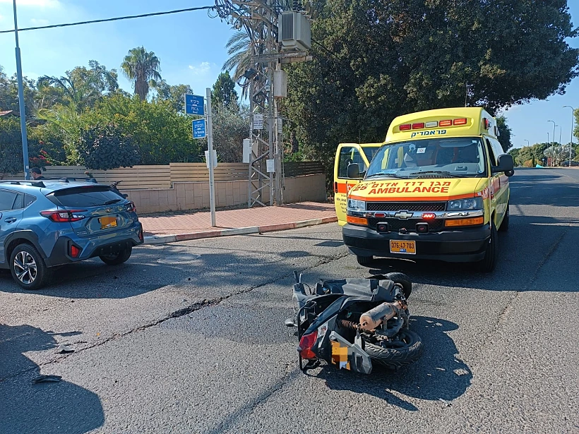 זירת התאונה בפרדס חנה