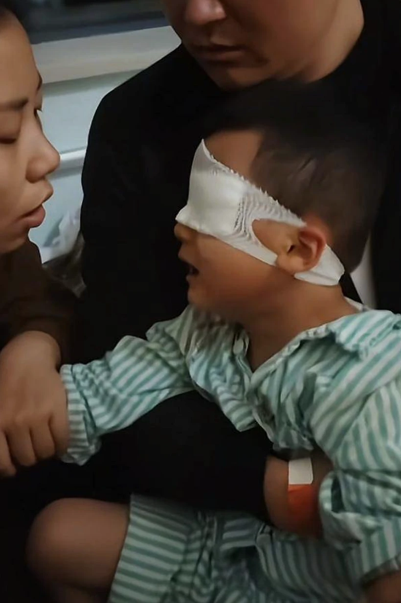 הילד בן ה-5 שנפצע בעינו