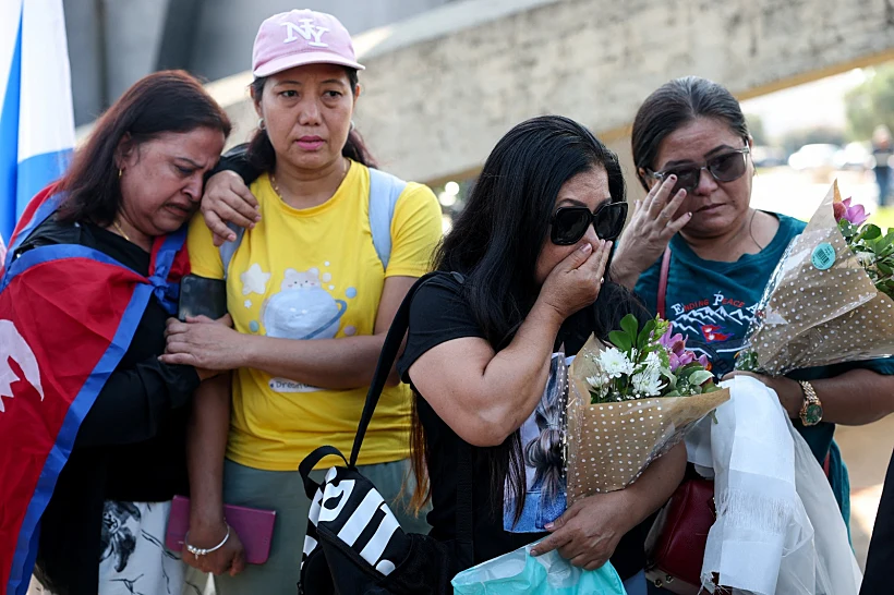 טקס לזכרו של ביפין ג'ושי בנתב"ג