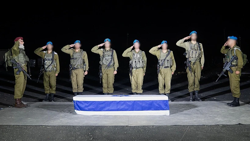 ארונו של החטוף החלל טל חיימי שהושב לישראל