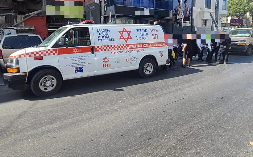 זירת התאונה בבני ברק