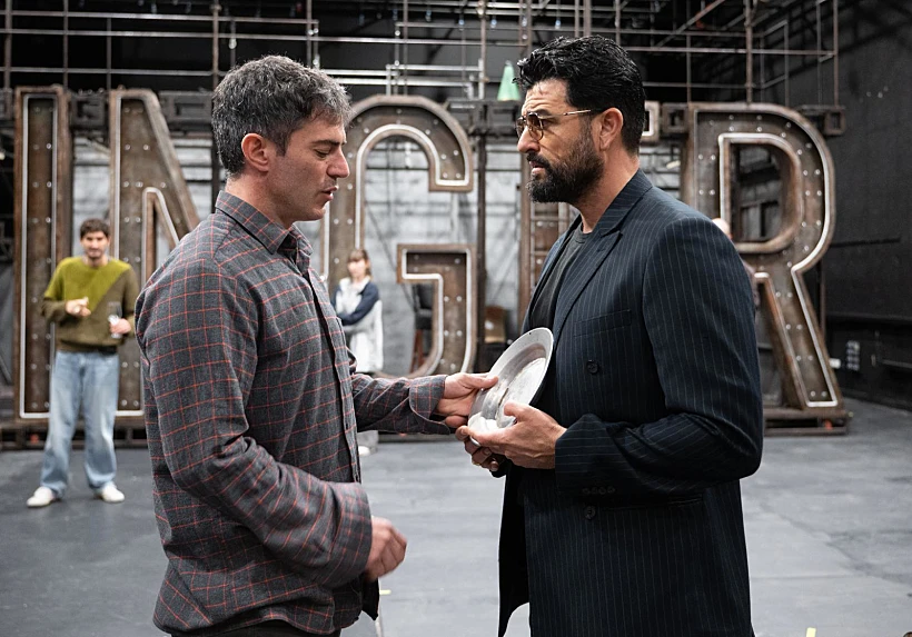 נדב נייטס ועמוס תמם בחזרות ל"זינגר"