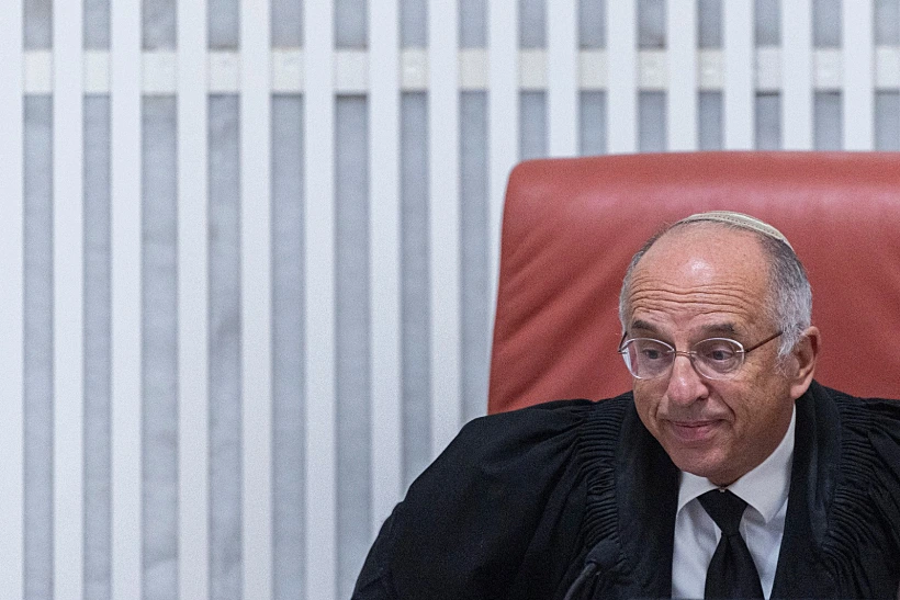 המשנה לנשיא העליון נעם סולברג בדיון בבג"ץ על אכיפת חובת הגיוס