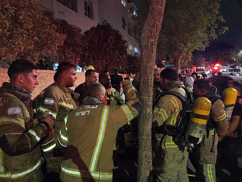 זירת השריפה בבית שמש