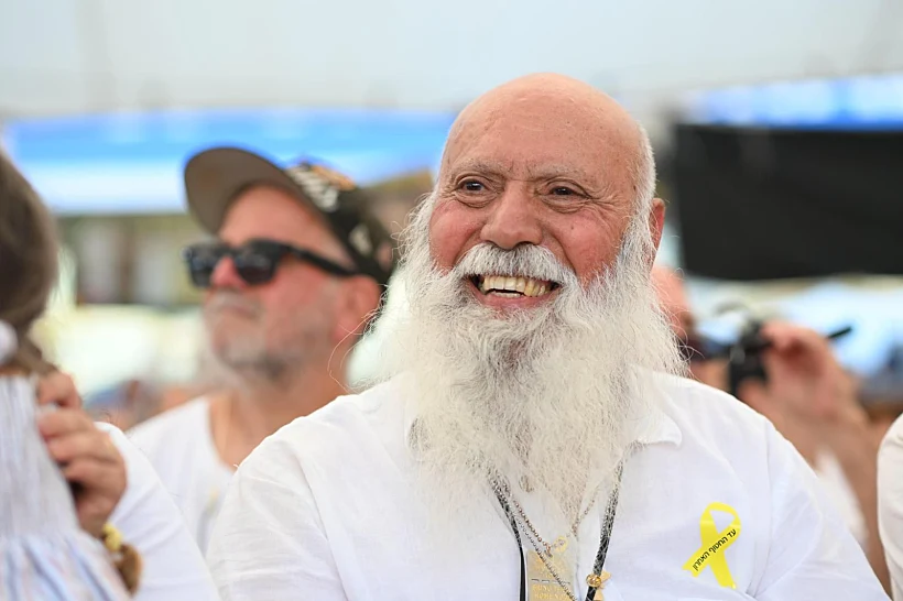 דני מירן בכיכר החטופים