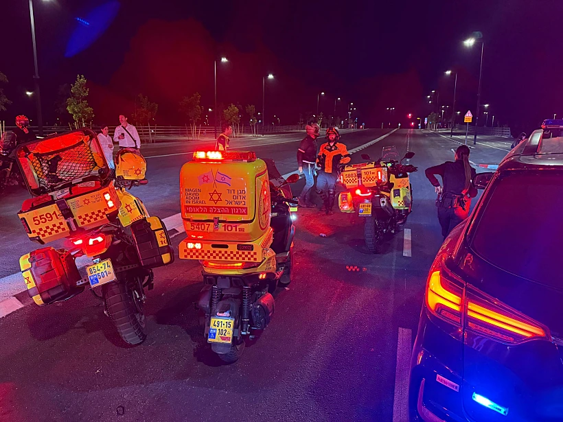 זירת התאונה בראשון לציון