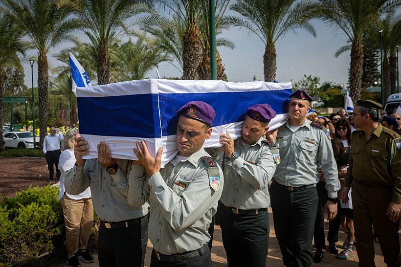 הלווייתו של אל"מ אסף חממי בקריית שאול