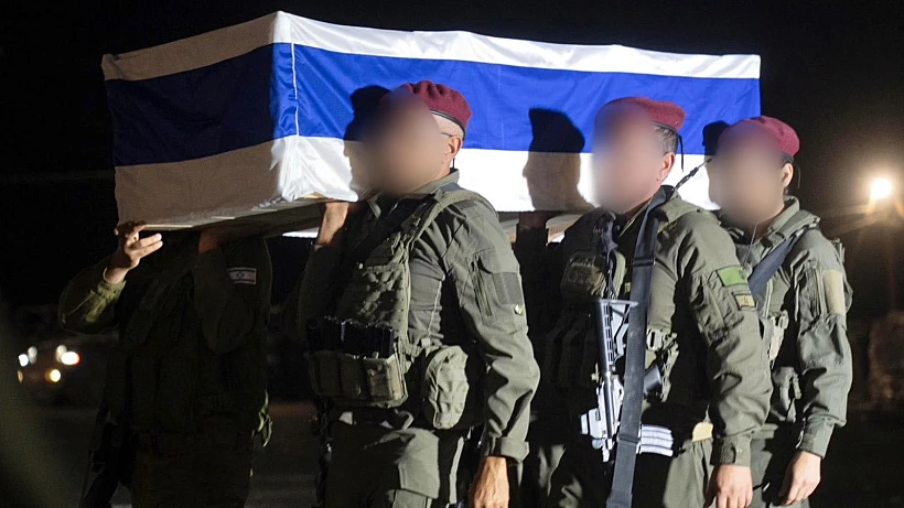 מעמד קבלת ארונו של החלל החטוף ליאור רודאיף