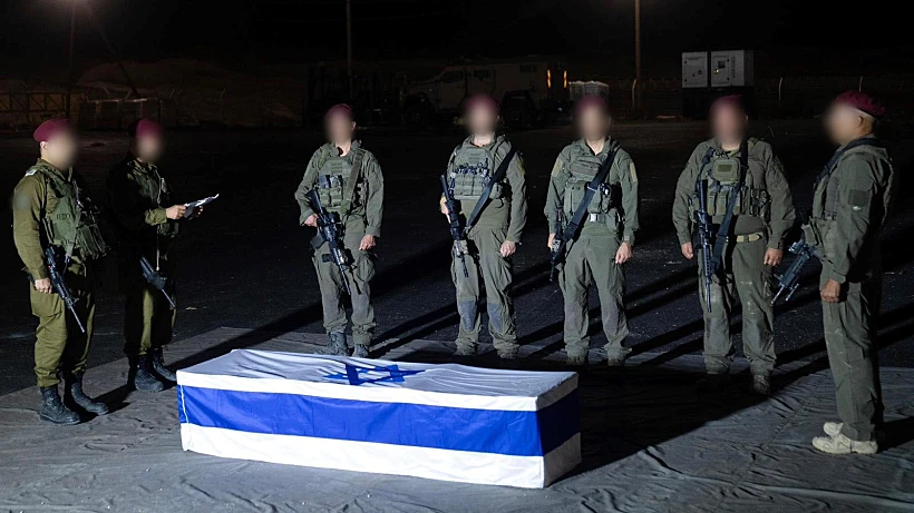 מעמד קבלת ארונו של החלל החטוף ליאור רודאיף