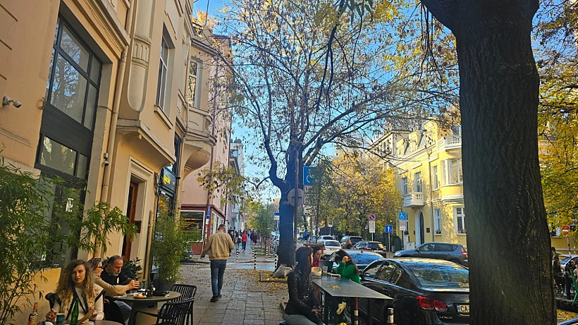 רחוב שכונת Oborishte סופיה