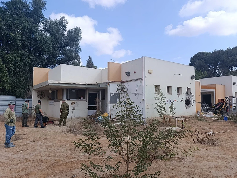 גן הילדים בקיבוץ בארי בו נמצאו הנשקים