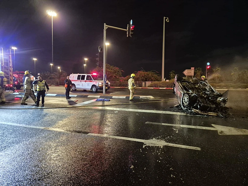 תאונת דרכים בכביש 40 ברמלה