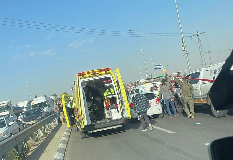 זירת הפיגוע בגוש עציון