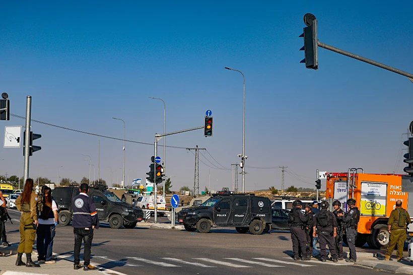 זירת הפיגוע המשולב בגוש עציון