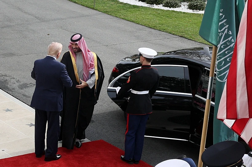 הנשיא דונלד טראמפ ויורש העצר מוחמד בן סלמאן