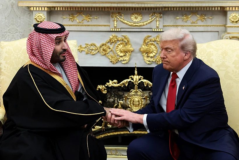 טראמפ ובן סלמאן בבית הלבן
