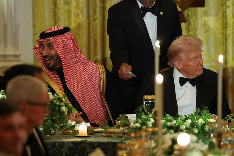 הנשיא טראמפ ויורש העצר הסעודי מוחמד בן סלמאן