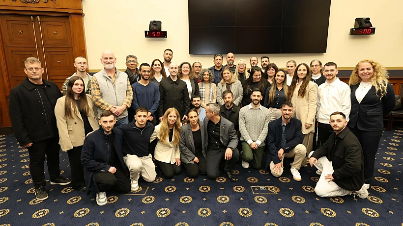 משלחת החטופים ומשפחותיהם בוושינגטון