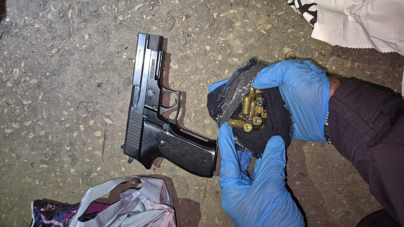 האקדח שנתפס בזירת הרצח ברהט