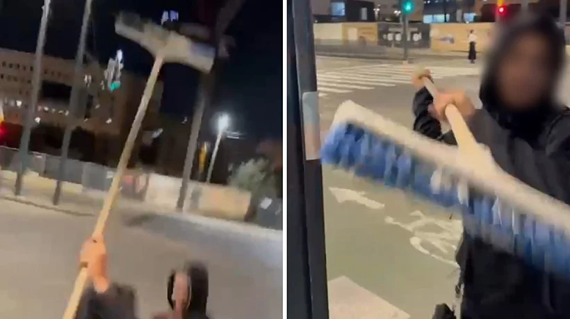 תיעוד תקיפת נהג האוטובוס בירושלים