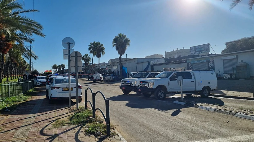 זירת הרצח בתל שבע