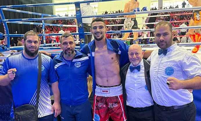 חלק מהמשלחת הישראלית באליפות הקיקבוקס