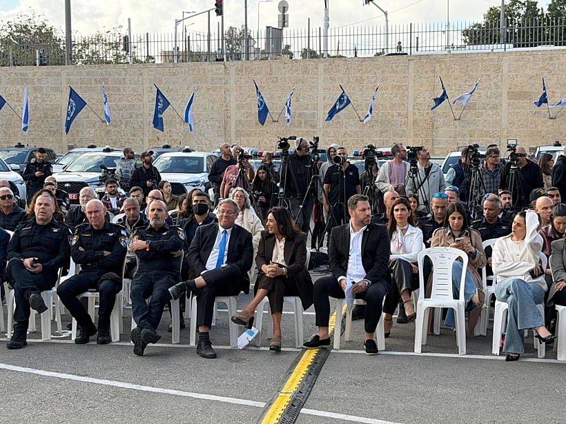 השרים רגב ובן גביר והמפכ"ל דני לוי בהשקת התוכנית לבלימת הקטל בדרכים