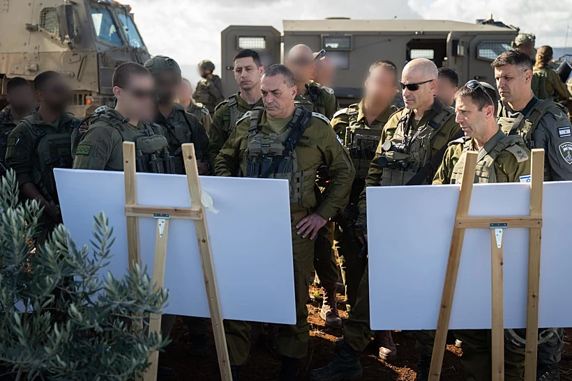 הרמטכ"ל אייל זמיר עם אלוף פיקוד המרכז אבי בלוט בצפון השומרון