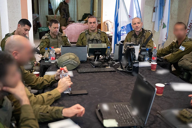 הרמטכ"ל אייל זמיר עם אלוף פיקוד המרכז אבי בלוט בצפון השומרון